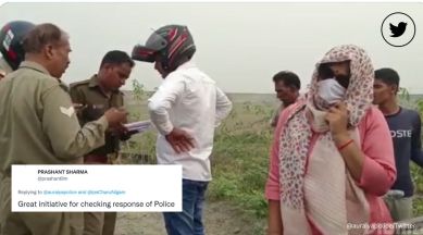 IPS officer Charu Nigam, SP Auraiya, UP Police, IPS officer reports crime, 112, Indian police, Twitter, viral, trending, Indian Express