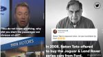 Ratan Tata acquired Jaguar Land Rover, JLR, Tata Motors, Harsh Goenka, Bill Ford, Ford, American automobile manufacturer, car, Twitter, viral, trending, Indian Express