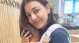 Kajal Aggarwal, Kajal Aggarwal news, Kajal Aggarwal baby, Kajal Aggarwal baby boy, Kajal Aggarwal morning routine, Kajal Aggarwal pet dog, Kajal Aggarwal yoga session, indian express news