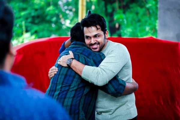 Karthi with PS Mithran (PR Image)