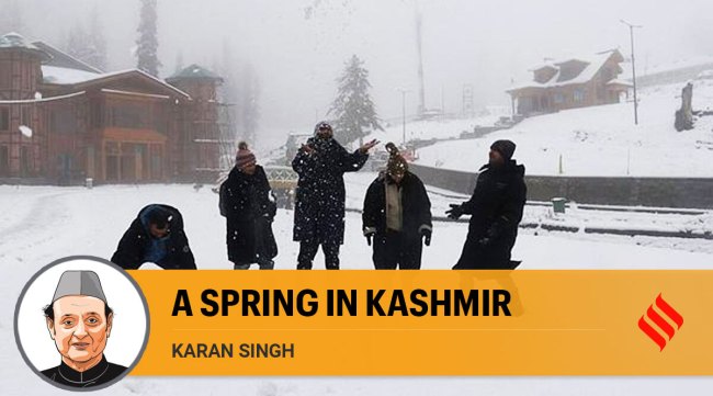 While all the Mughal gardens in Kashmir are beautifully designed with water flowing through them, including Shalimar, Nishat and Chashme Shahi, only Verinag has a great pool. (Express Photo by Shuaib Masoodi)