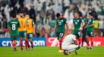 The official ball for the 16th soccer world cup lies on the pitch