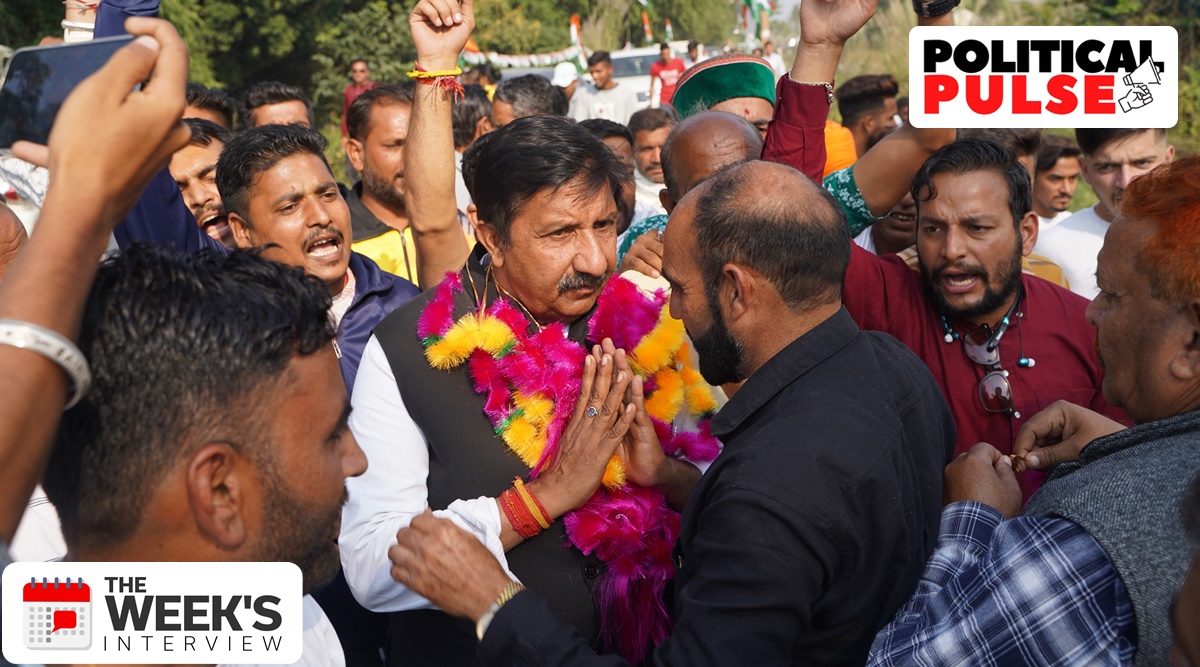 Leader of Opposition Mukesh Agnihotri talks to The Indian Express about the “non-performance” of the Jai Ram Thakur-led BJP government. (Express photo)
