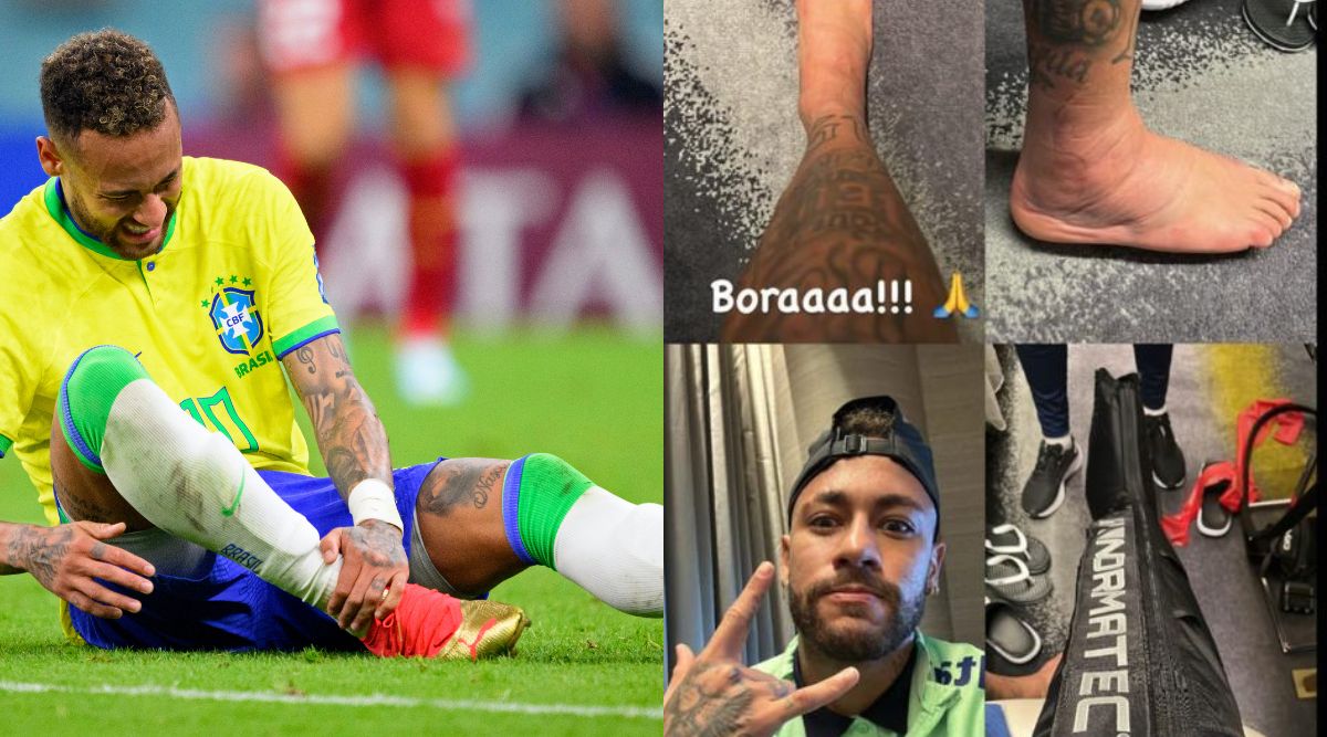 Neymar shows swollen ankle, plans to return at World Cup | Sports ...
