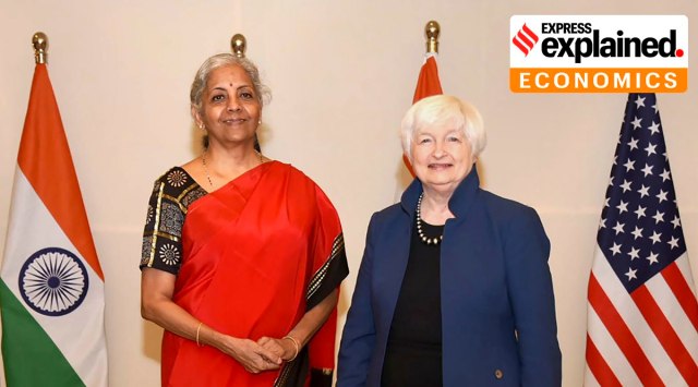 Union Minister for Finance and Corporate Affairs Nirmala Sitharaman and US Treasury Secretary Janet Yellen during the 9th meeting of India-US Economic Financial Partnership, in New Delhi, Friday, Nov. 11, 2022. (PTI Photo)