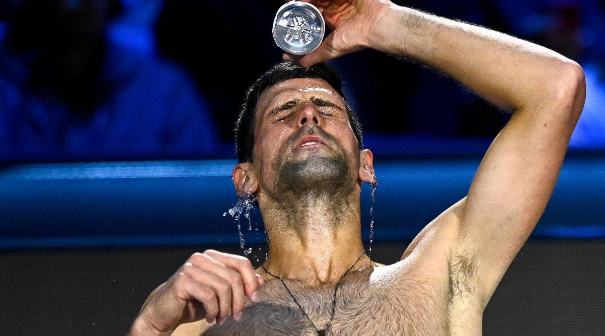 Watch Djokovic gasps for breath after gruelling encounter with Medvedev Tennis News