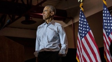 Former President Barack Obama speaks at a Democratic rally in Phoenix, Wednesday, Nov. 2, 2022. (AP Photo)