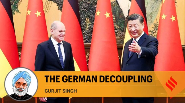 Chinese President Xi Jinping meets with German Chancellor Olaf Scholz at the Great Hall of the People in Beijing on November 4, 2022. (Source: Xinhua News Agency)