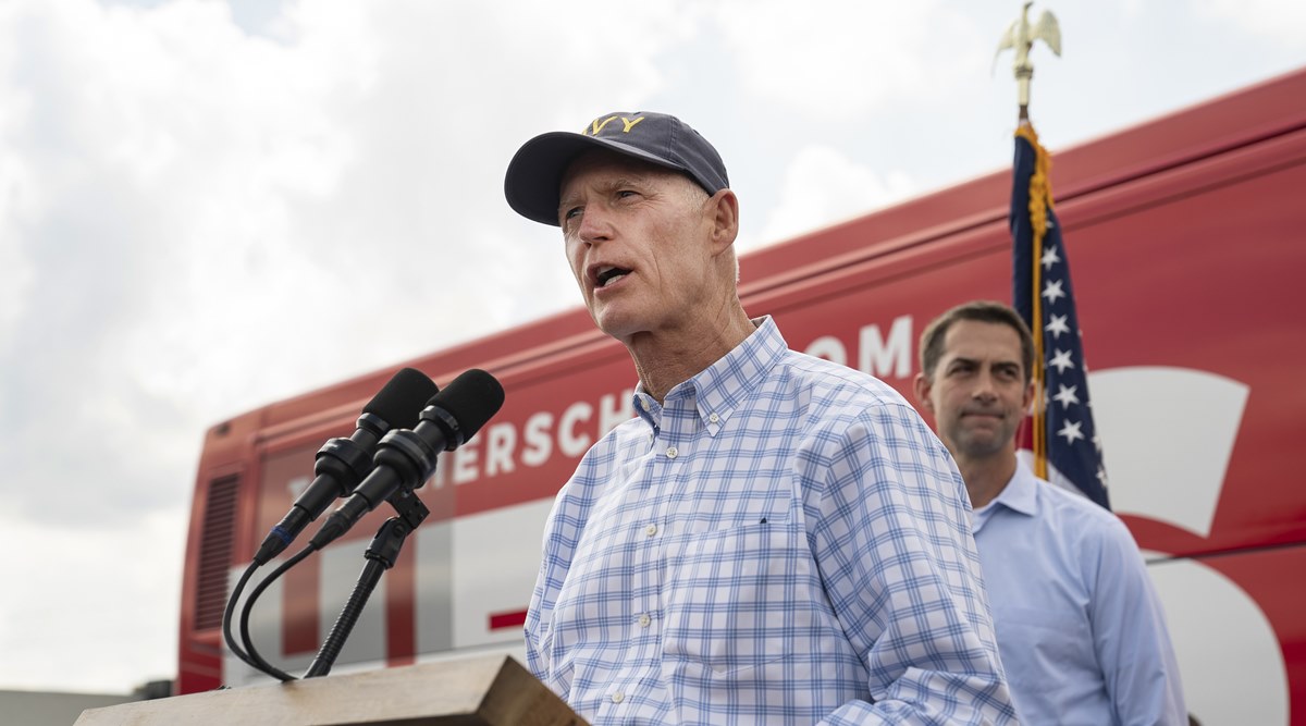 Senator Rick Scott, Republican of Florida, has proposed subjecting nearly all federal spending programs to a renewal vote every year, which would make Medicare and Social Security more vulnerable to budget cuts. (Photo: The New York Times)