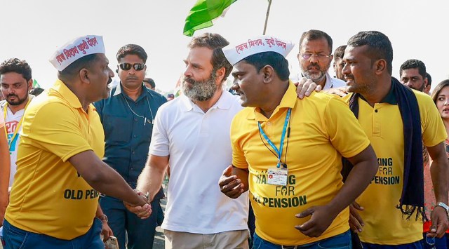 Rahul Gandhi in Maharashtra’s Akola district, Thursday. (PTI)