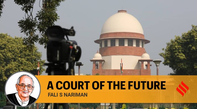 Empowering itself with the trappings of modern technology, India’s Supreme Court has been striving to perform its arduous task. (Express Photo)