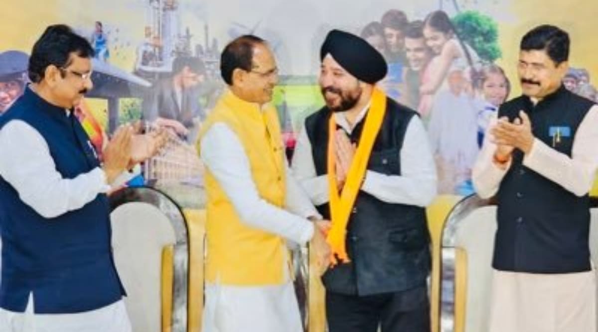 Setback to Congress in MP as senior functionary Narendra Saluja joins BJP