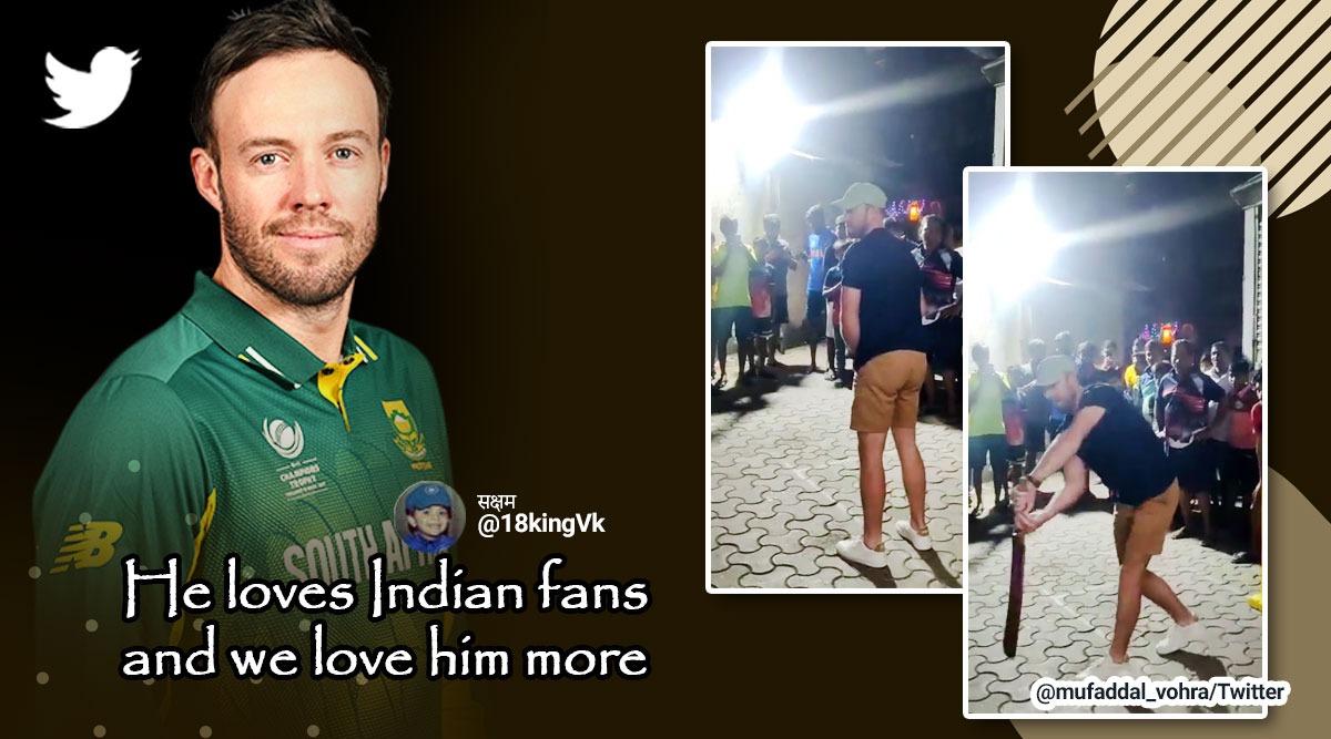 South African Legend Ab De Villiers Plays Street Cricket In Mumbai With