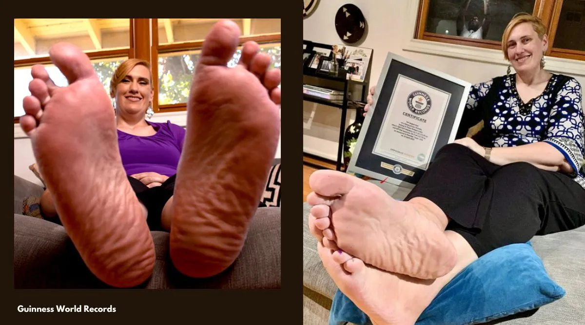 Woman with world's largest feet makes it to Guinness World Records