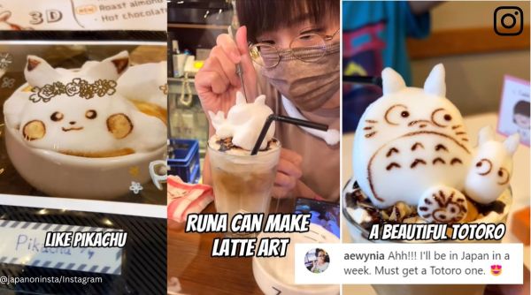 Cafe in Japan, Japanese cafe serves coffee latte art, Pikachu, anime characters, Japanese culture, Japan on Instagram, viral, trending, Indian Express