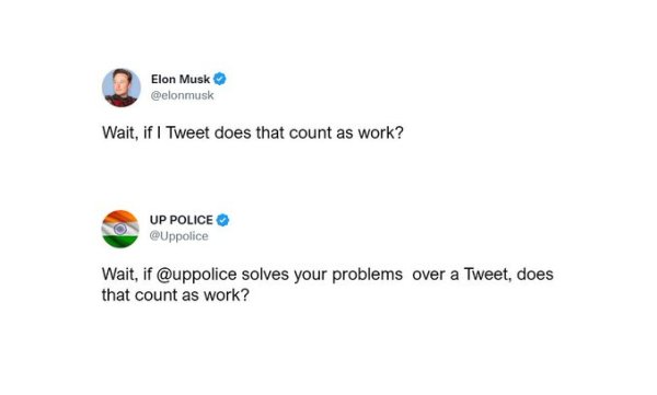 Elon Musk, Twitter CEO, UP Police, UP police responds to Elon Musk, Elon Musk tweet, indian express