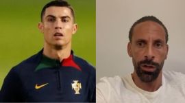 Cristiano Ronaldo and Rio Ferdinand