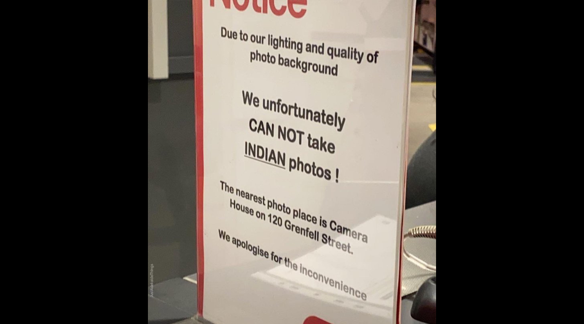 ‘Tidak dapat mengambil foto India’: Tanda pos di luar Kantor Pos Adelaide memicu baris;  Australia Post meminta maaf