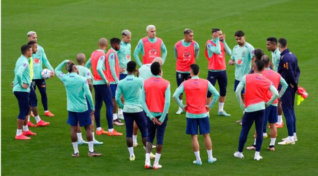 Brazil's players