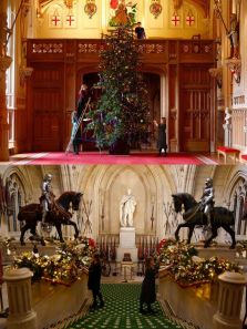 Windsor Castle lights up with Christmas décor