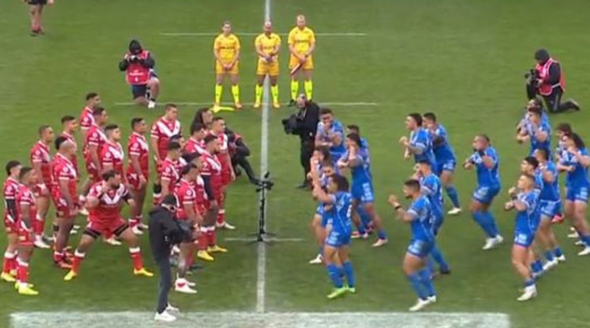 Watch Samoa and Tonga make last-minute war dance ahead of the Rugby League World cup quarterfinal Sport-others News
