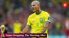 Brazil's Richarlison celebrates