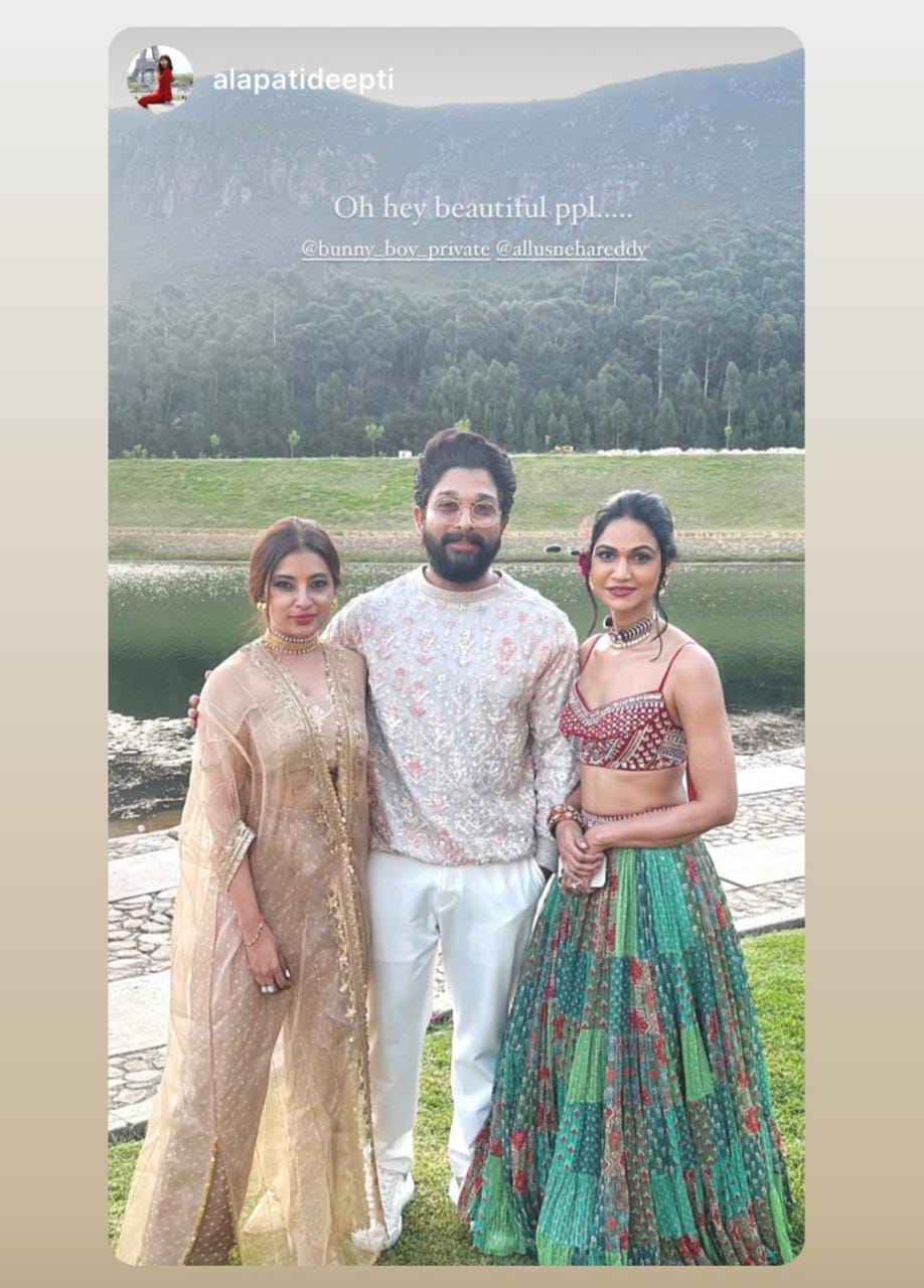 Allu Arjun, Wife Sneha Reddy Dress Up In Style For Friend’s Wedding In ...