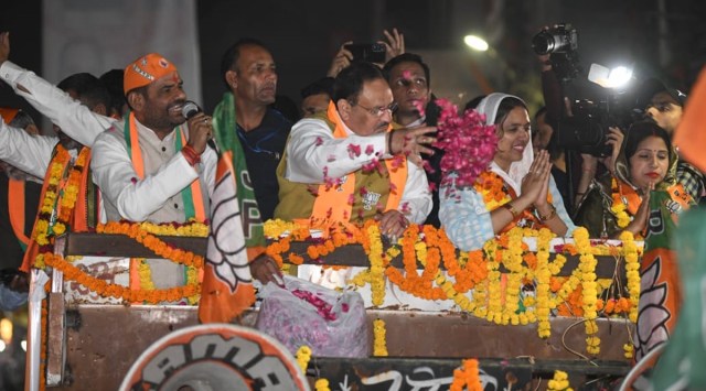 Residents in the area said the AAP's work in the Delhi government would be factored in while making their choice in the MCD polls. (Express Photo by  Gajendra Yadav)