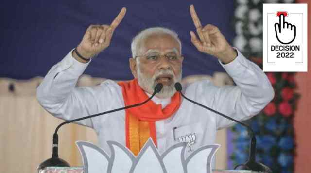 Stressing on how Congress was busy in appeasement of "votebank", Narendra Modi said that it was the BJP government that had “taken up the task of renovating places of religious faith” across the country. (Express)