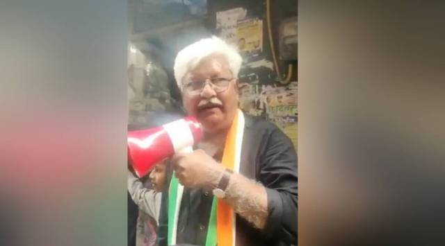 The police said Khan and his supporters were using a loud hailer and blocking the road in front of the masjid. (Source: ANI)