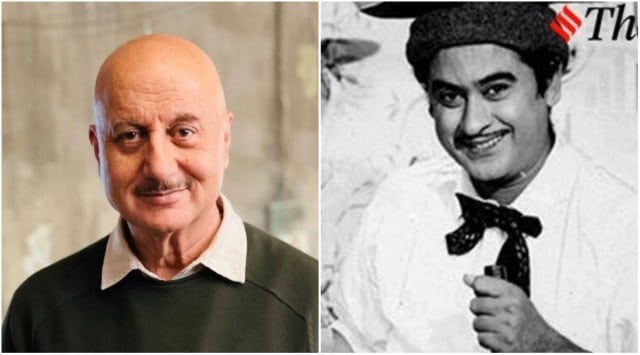 Anupam Kher shared an interesting anecdote about his meeting with Kishore Kumar. (Photo: Anupam/Instagram, Express Archive)