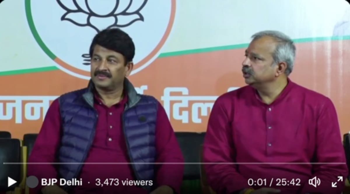 bjp aap campaign song launch, delhi, indian express