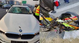 delhi bmw accident, bmw cyclist killed, cyclist killed delhi, mahipalpur flyover cyclist killed, bmw death delhi, delhi news, delhi road accidents, indian express