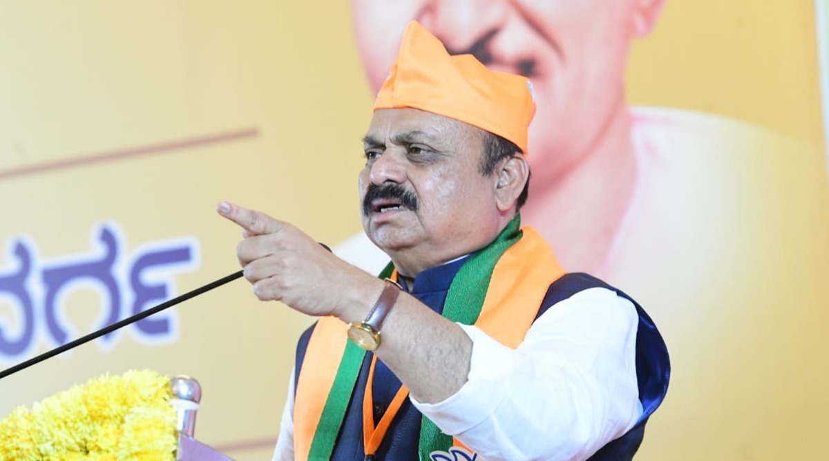 The Chief Minister addressed his party workers here on Friday (Twitter/@BSBommai)