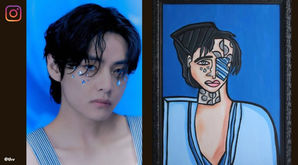 I've been such a fan': BTS' V shares portrait made by 11-year-old ...