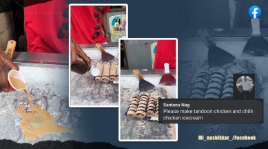 Chai ice cream, chai flavoured ice cream rolls, bizarre food, odd food combination, masala chai ice cream, indian express