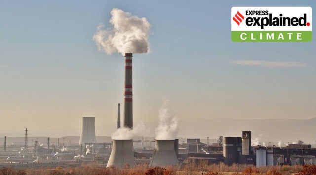 Factories bellowing out smoke.