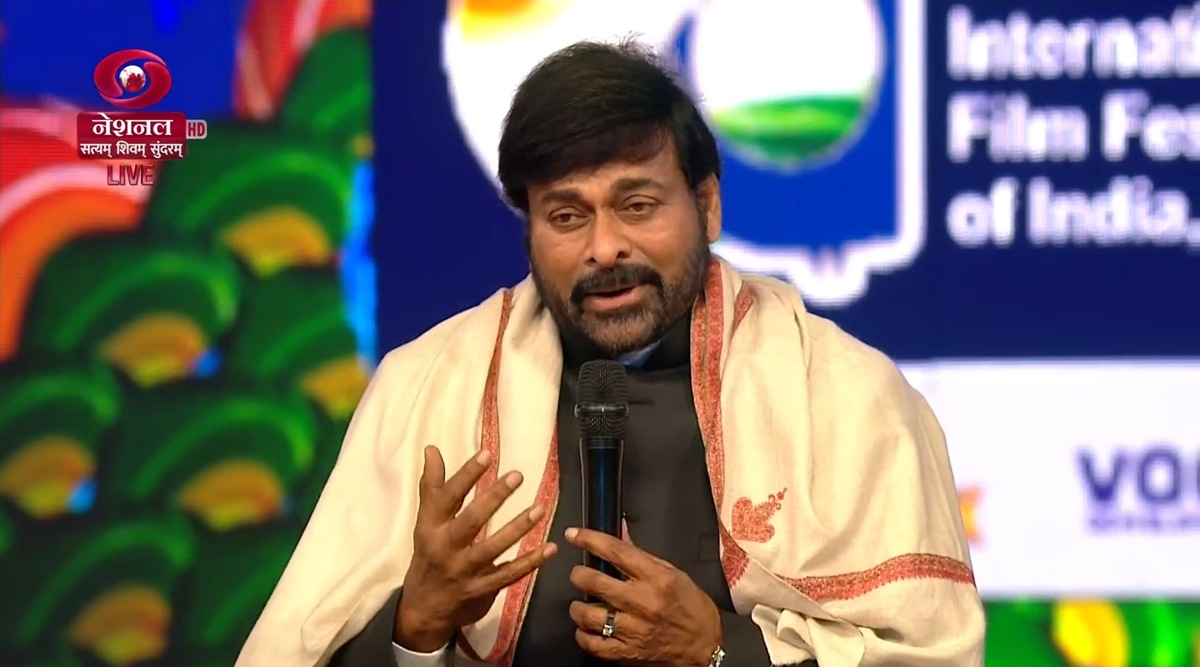 Chiranjeevi at IFFI. 