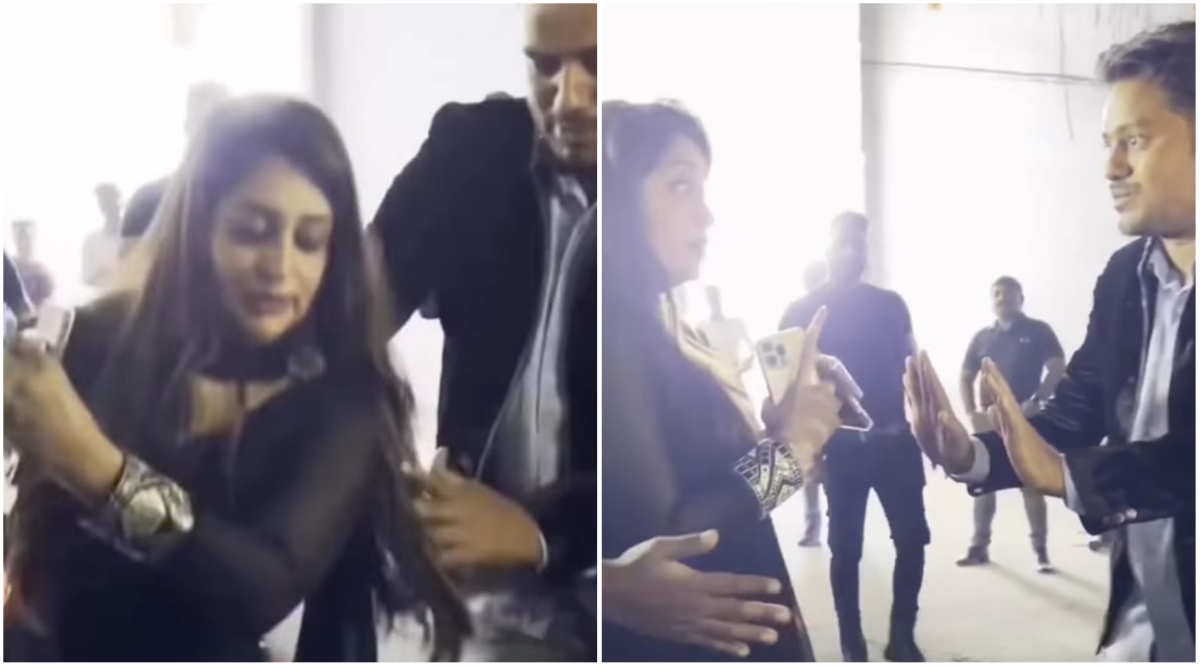 Dipika Kakar trips, gets angry as man tries to help her. Fans say 'Bhalai  ka zamana nahi raha' | Television News - The Indian Express