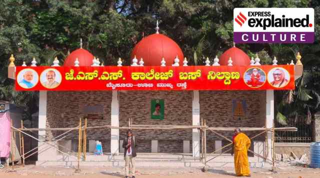 Earlier this month, pictures of a bus stop in Mysuru went viral on account of its distinctive domed look. (Pratap Simha/ Twitter screen grab)