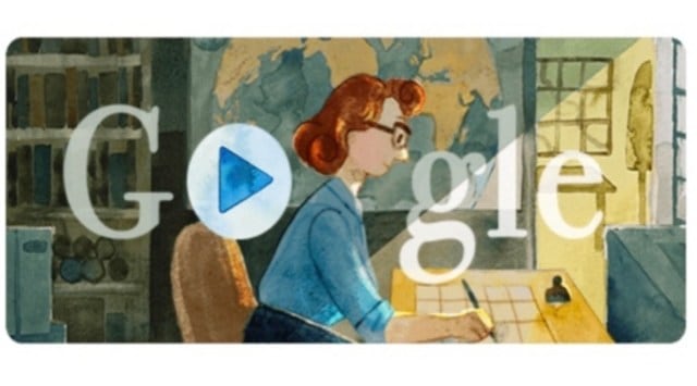 Google maps life of American geologist Marie Tharp with an interactive ...
