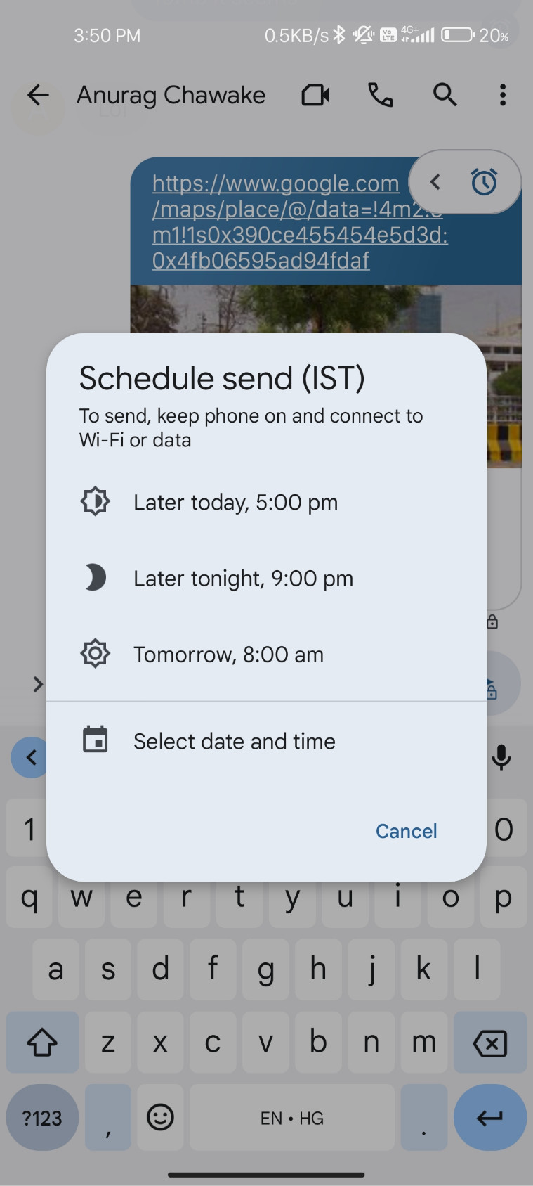 google messages schedule messages