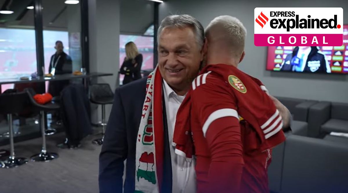 Hungary Prime Minister Viktor Orban is seen wearing the scarf. (Facebook/Orbán Viktor)