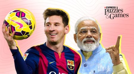 indian express news quiz banner for november 18 to 25, 2022 showing lionel messi and narendra modi
