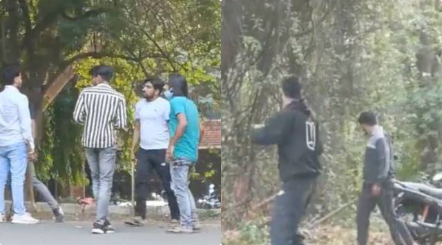 Two students at the Jawaharlal Nehru University sustained injuries on Thursday (Screengrab)