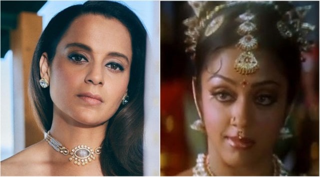 Kangana Ranaut will play Chandramukhi in the sequel of the 2005 horror-comedy. (Photo: Kangana/Instagram, YouTube screengrab)
