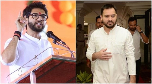 Shiv Sena (UBT) leader Aaditya Thackeray and Bihar Deputy Chief Minister and RJD leader Tejashwi Yadav. (File)