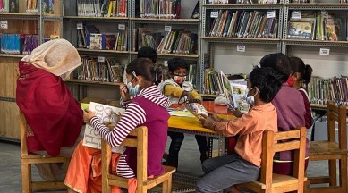 Libraries are crucial to building communities in an age of digital divide and helping people access the information they need, Koshy says. (Express Photo)