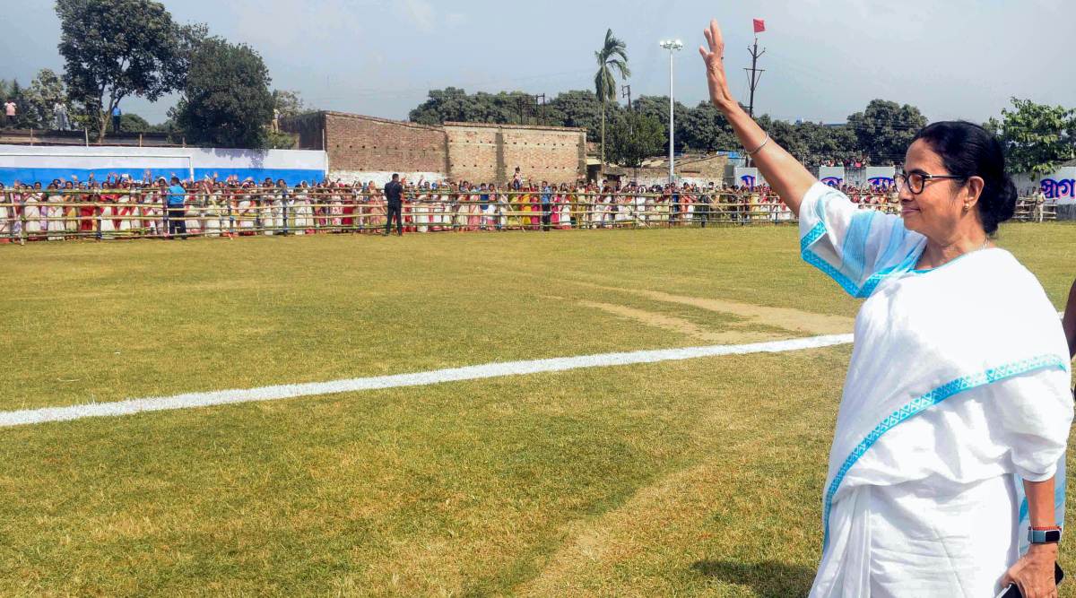 WB CM Mamata Banerjee arrives for an administrative meeting at Ranaghat in Nadia district, Thursday, Nov. 10, 2022. (Photo: WB CMO via  PTI)