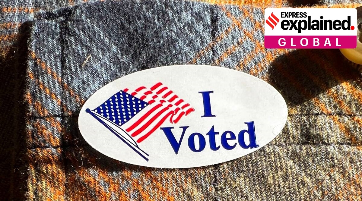 An "I Voted" sticker is stuck to a person's shirt on Election Day, Nov. 8, 2022, in Boise, Idaho. (AP)